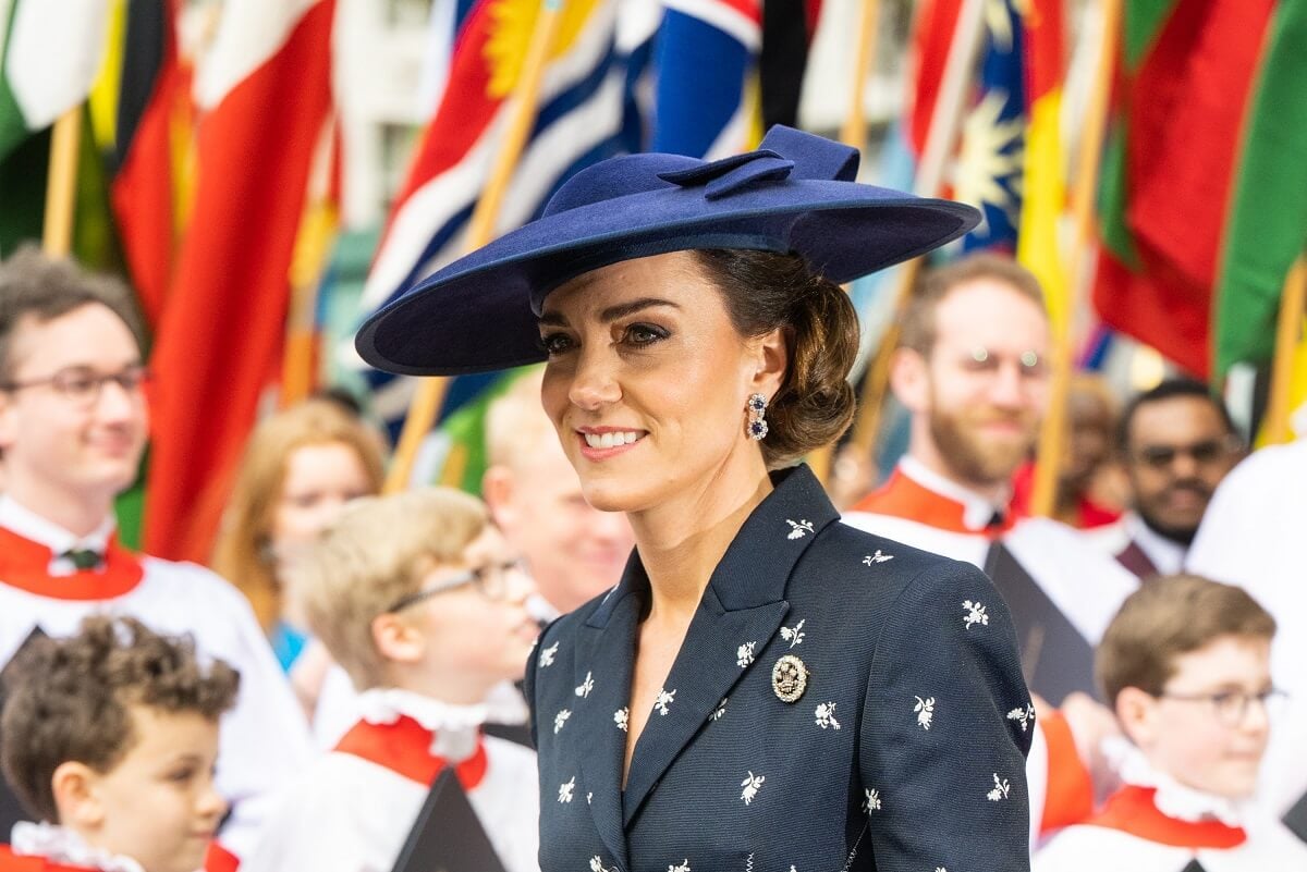 Kate Middleton smiling at the 2023 Commonwealth Day Service
