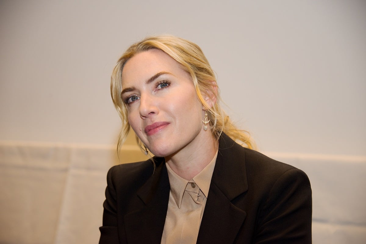 Kate Winslet at 'The Mountain Between Us' press conference.