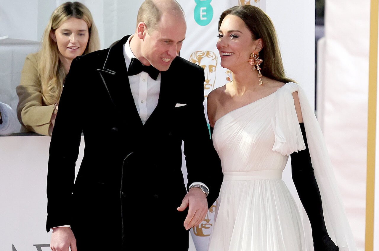 Kate Middleton, Princess of Wales, and Prince William, Prince of Wales, attend the EE BAFTA Film Awards 2023 at The Royal Festival Hall on February 19, 2023, in London, England. Kate Middleton showed she doesn't always fit the royal mold when she showed some cheeky PDA.