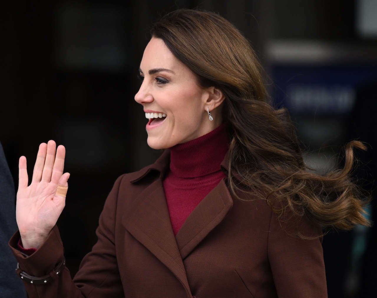 Kate Middleton, Princess of Wales, visits the National Maritime Museum Cornwall with Prince William, Prince of Wales on February 09, 2023, in Falmouth, England. 