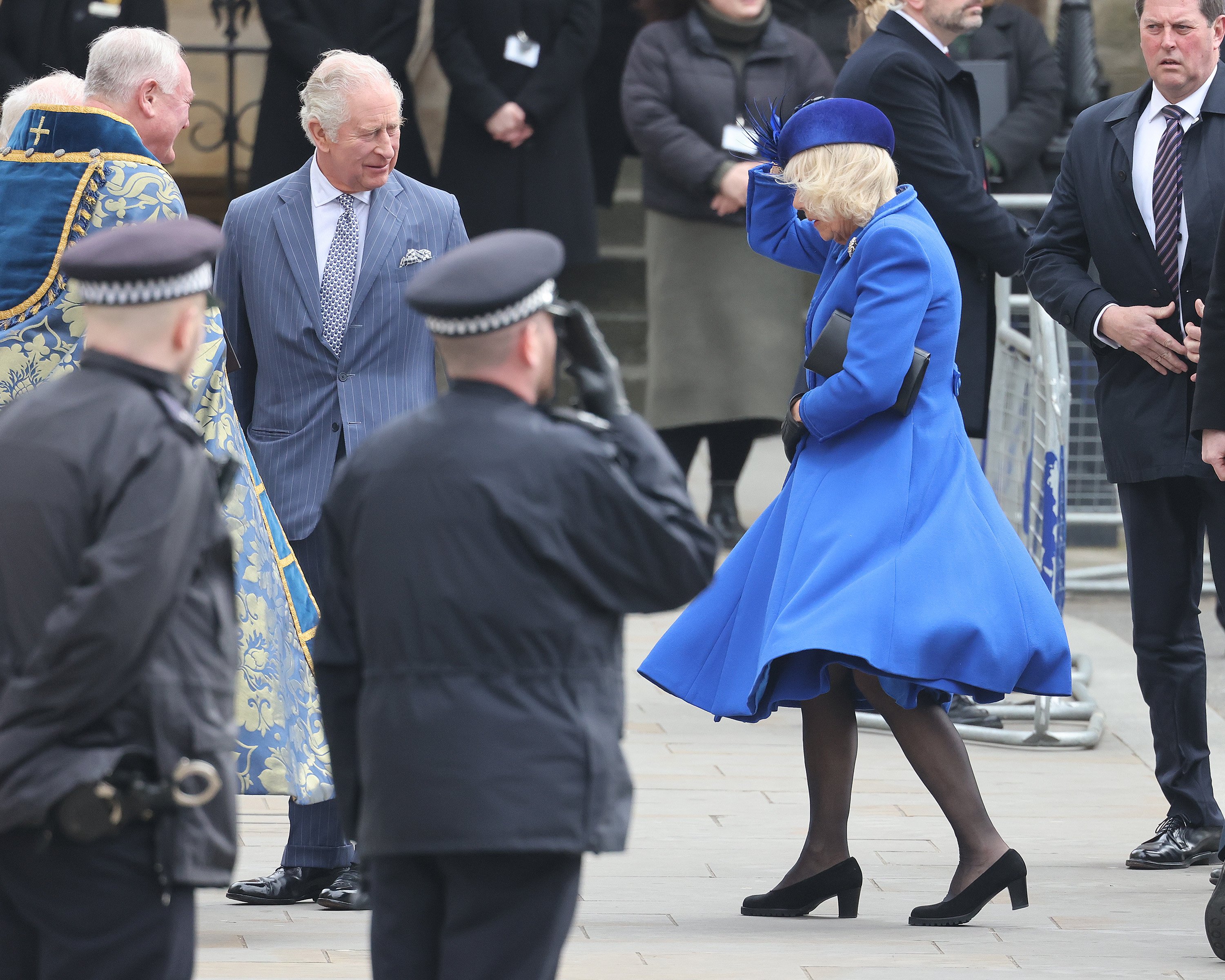 King Charles III and Camilla Parker Bowles attend the 2023 Commonwealth Day Service at Westminster Abbey