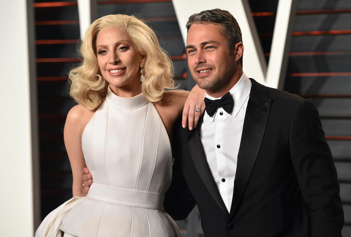 Lady Gaga and Taylor Kinney smiling