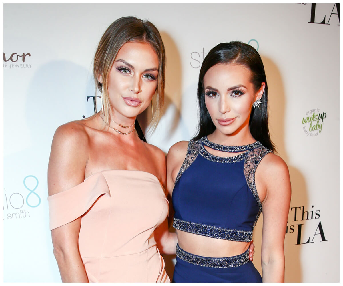 "Vanderpump Rules" stars Lala Kent and Scheana Shay pose together at an event.