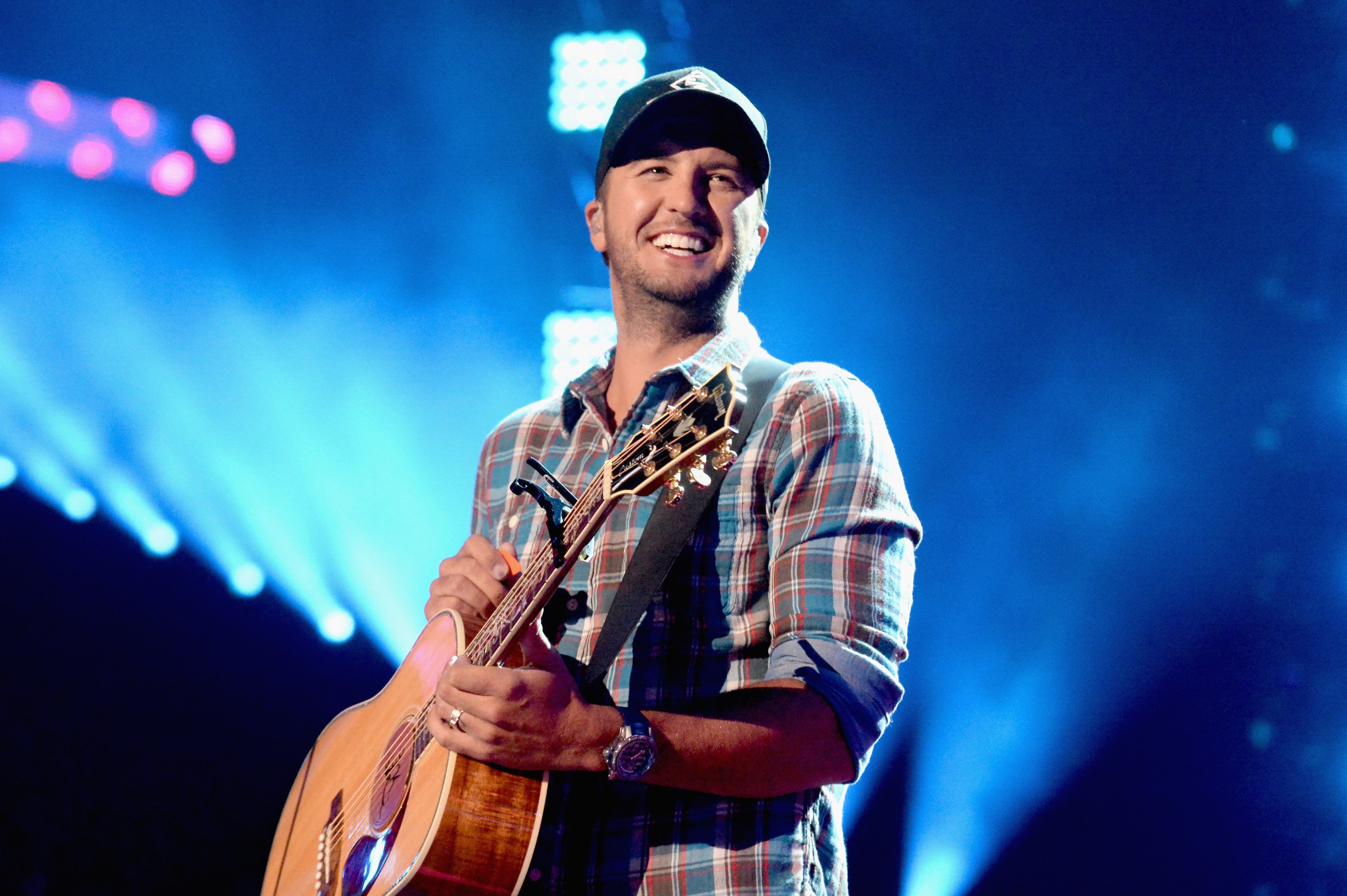 Luke Bryan onstage during the 2016 CMT Music awards