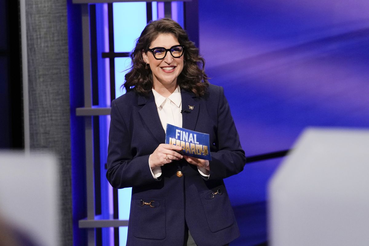 Mayim Bialik hosts "Jeopardy!"