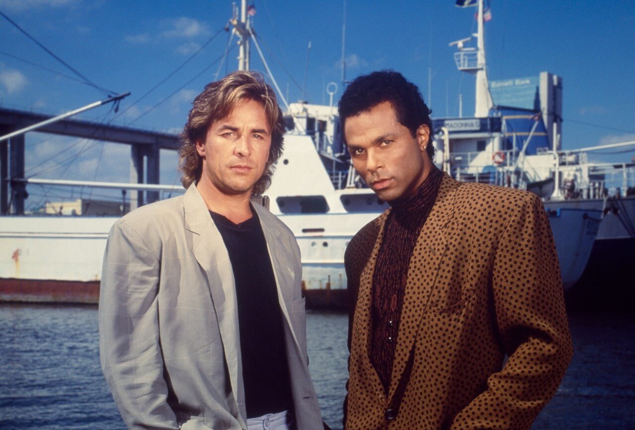 Don Johnson and Philip Michael Thomas in 'Miami Vice'