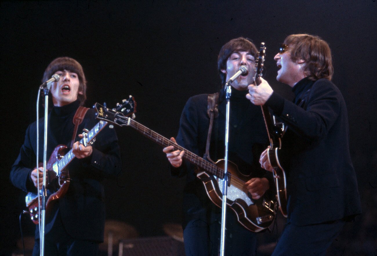 The Beatles performing in 1966.