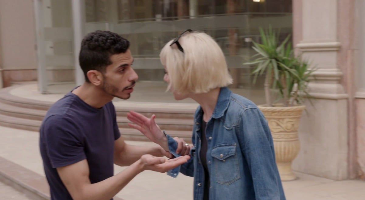 Nicole and Mahmoud El Sherbiny argue in the streets of Egypt on '90 Day Fiancé: The Other Way' Season 4 on TLC.