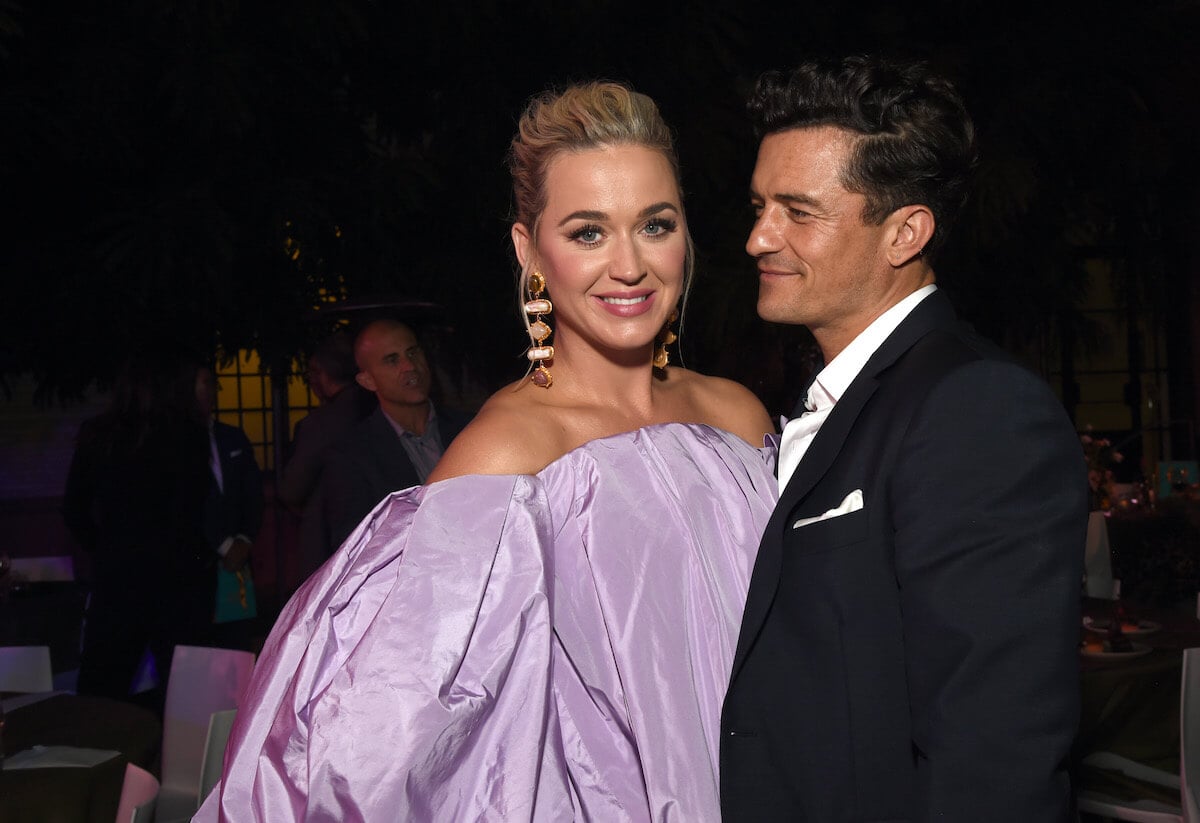 Orlando Bloom and Katy Perry smiling
