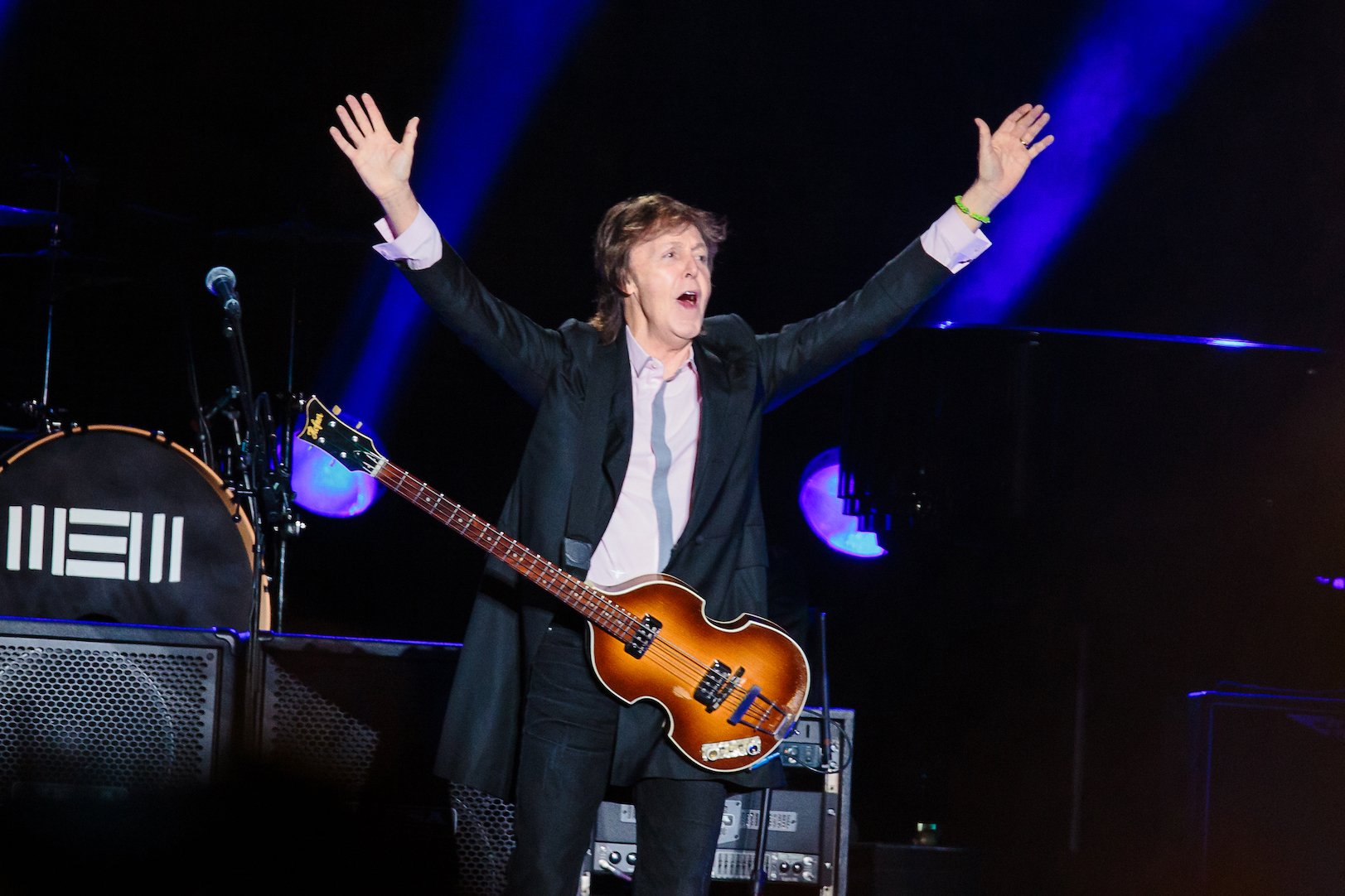 Paul McCartney performs on stage in Sao Paulo, Brazil