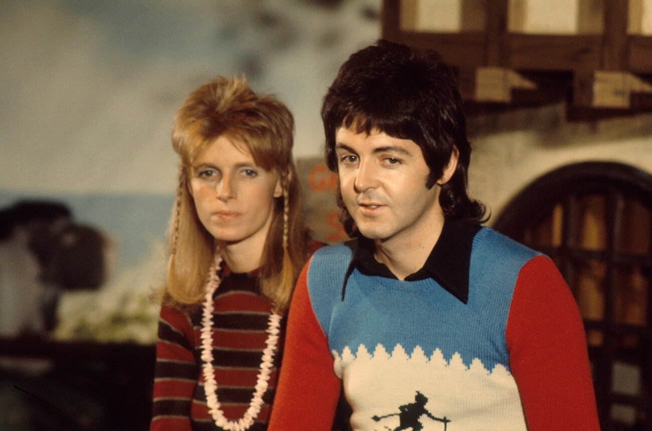 Paul McCartney and his wife Linda in 1973.