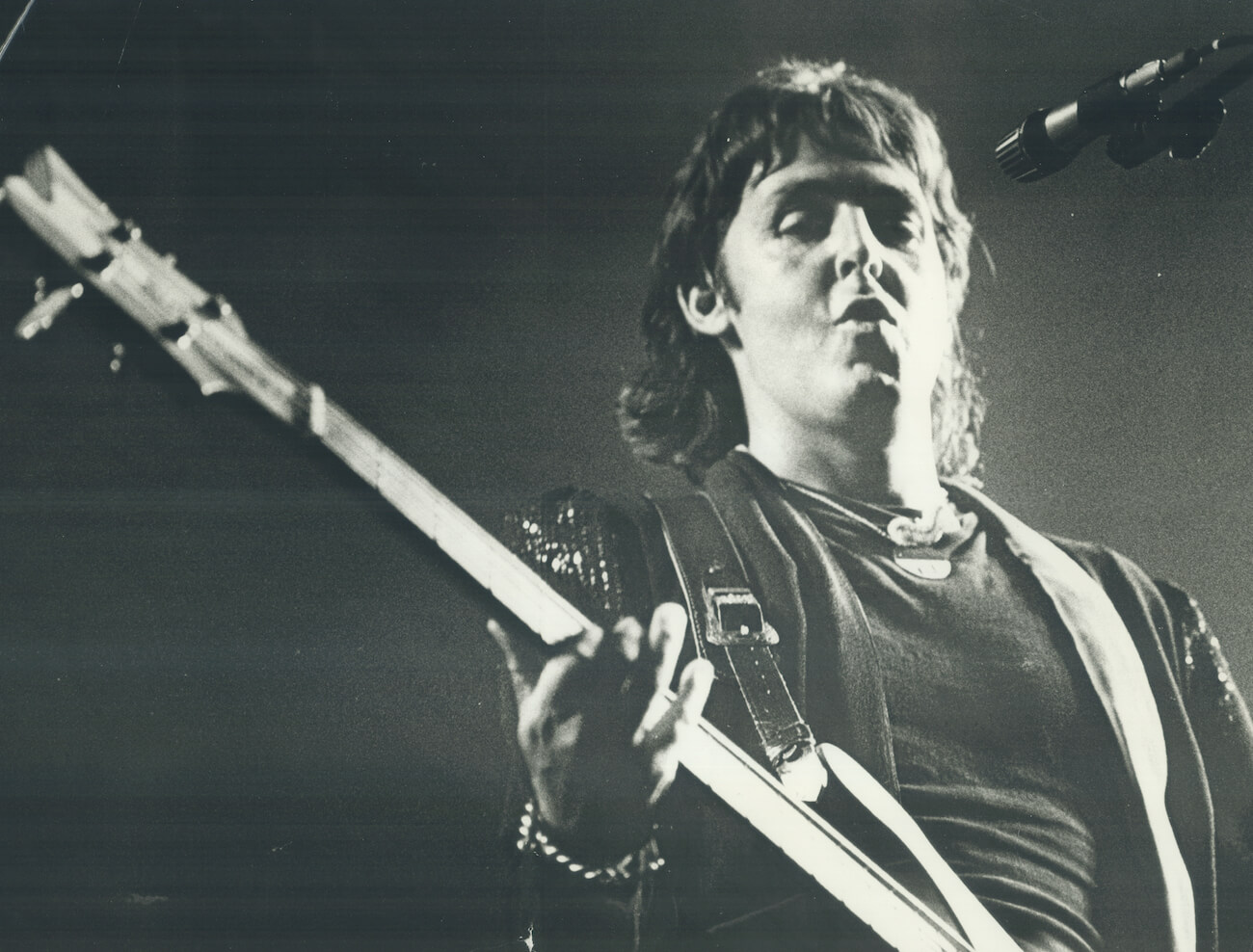 Paul McCartney performing in 1978, the same year he released 'London Town.' 