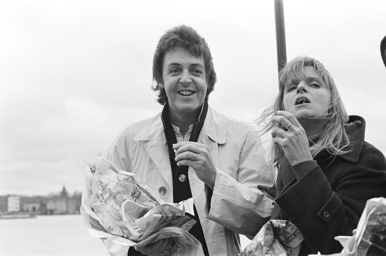 Paul McCartney and his wife Linda in 1978.