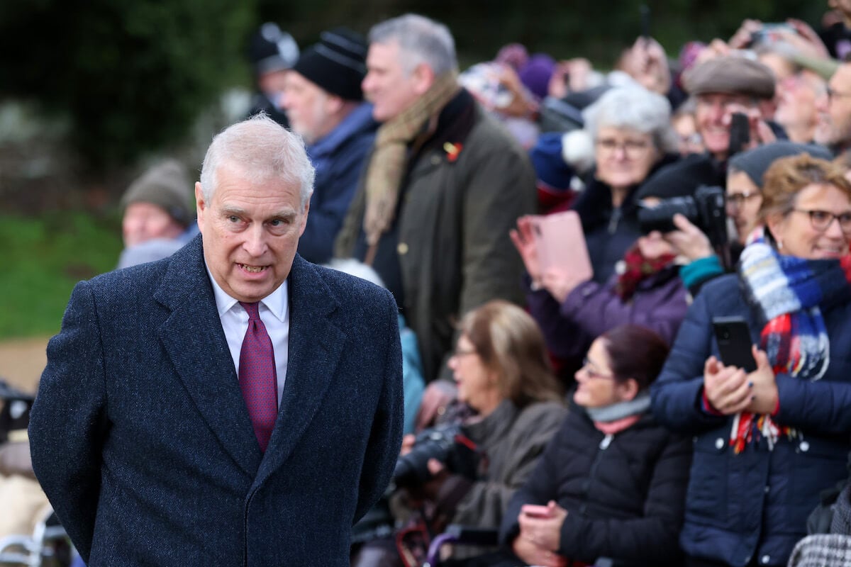 Prince Andrew, who will be played by Rufus Sewell in 'SCOOP' about 'Newsnight' interview, looks on