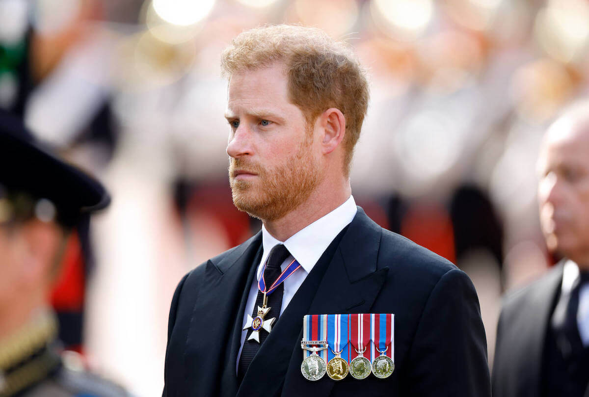 Prince Harry looking off camera to the left