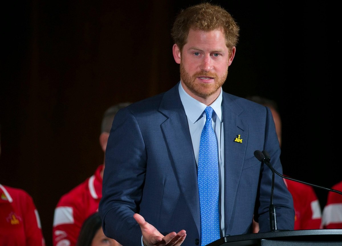 Prince Harry, who now has a damaged his relationship with the royal family, addresses the audience during Launch Ceremony for the Invictus Games Toronto
