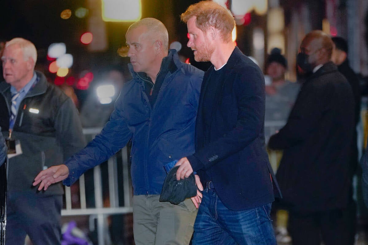 Prince Harry, whose clothes hint at life in California, wears jeans