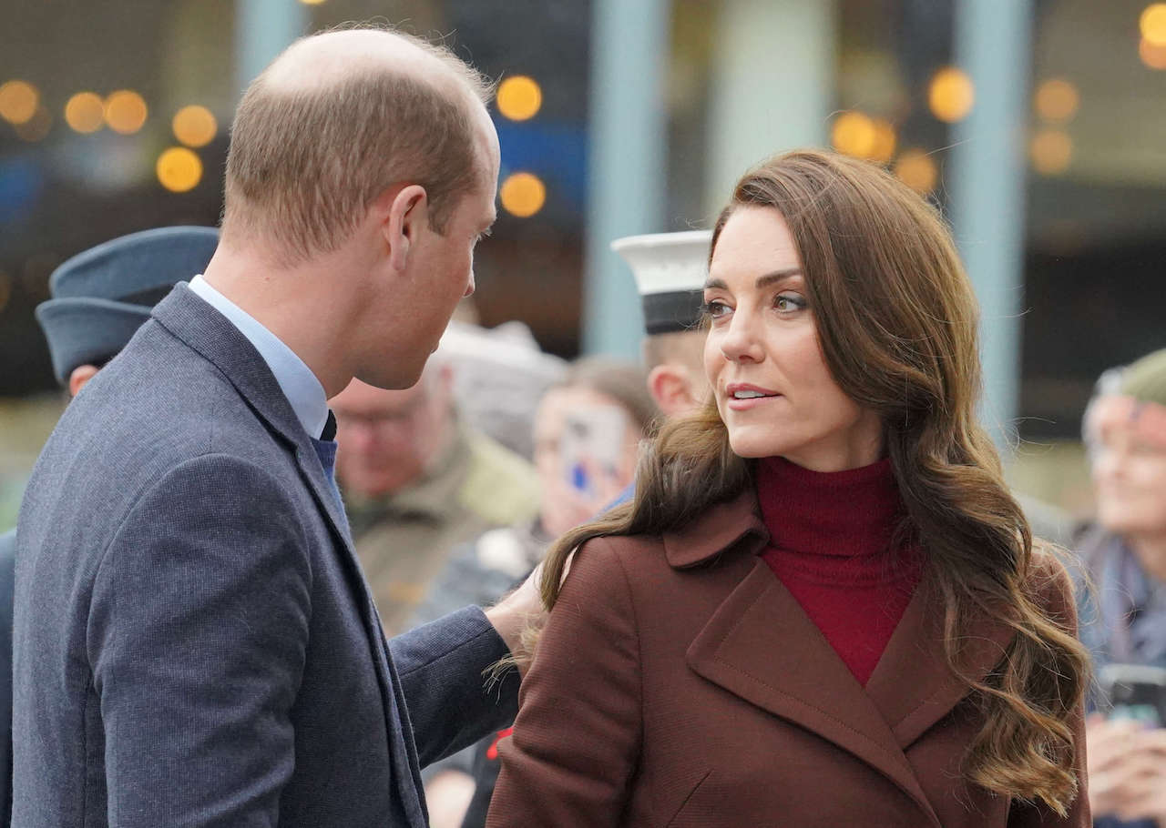 Prince William and Kate Middleton visit the National Maritime Museum on February 09, 2023 in Falmouth, England.