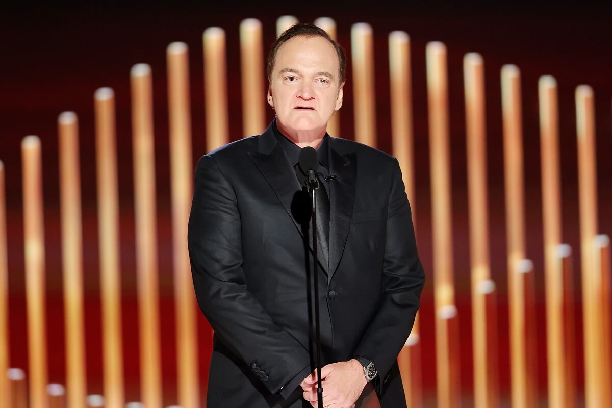 Quentin Tarantino at the Golden Globe Awards.