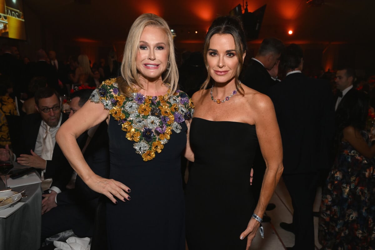 ‘RHOBH’ stars Kathy Hilton and Kyle Richards attend the Elton John AIDS Foundation's 31st Annual Academy Awards Viewing Party on March 12, 2023 in West Hollywood, California