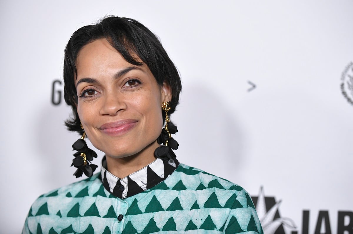 Rosario Dawson at the GuadaLAjara Film Festival at Los Angeles Grand Park