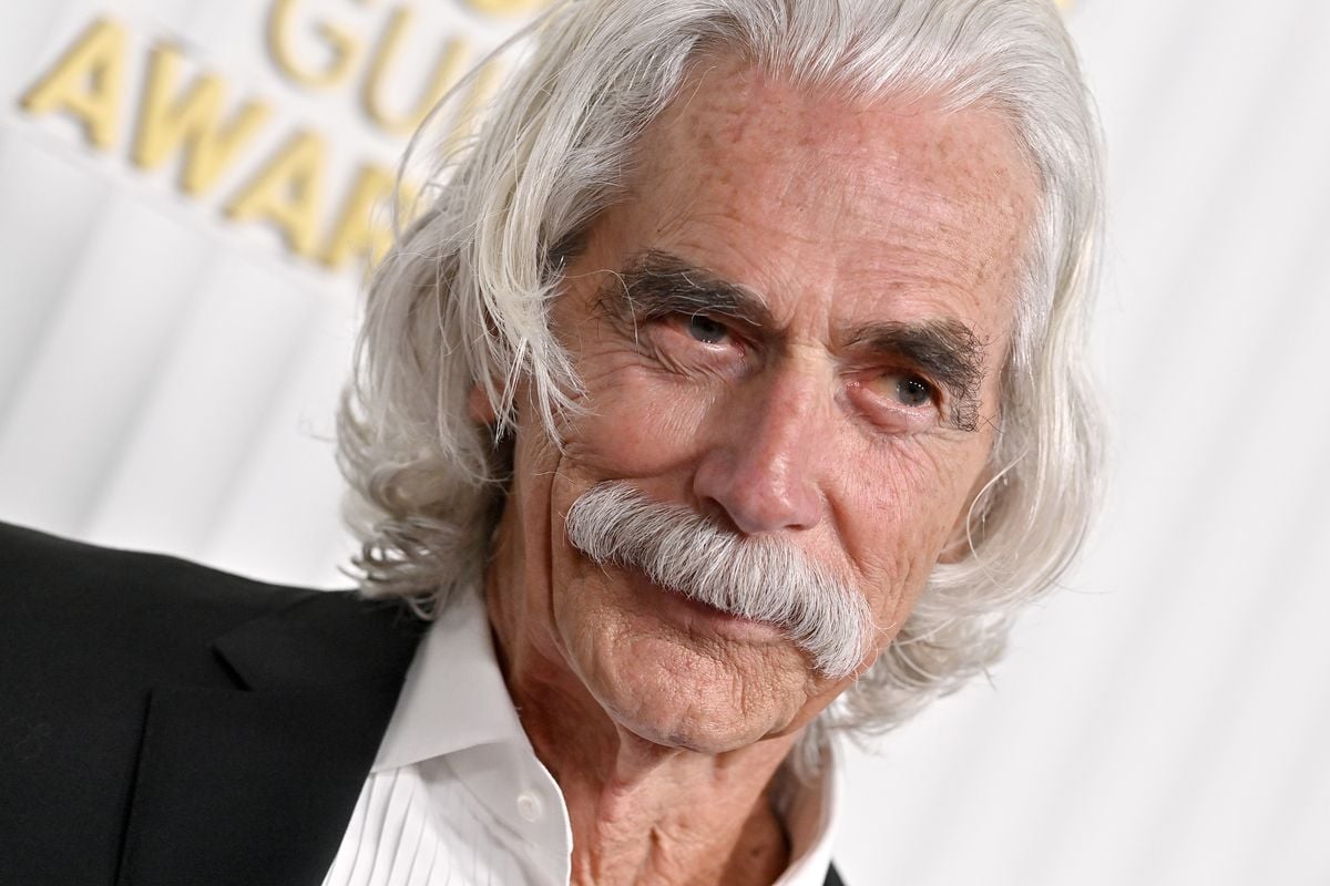Sam Elliott poses for photos at the Screen Actors Guild Awards