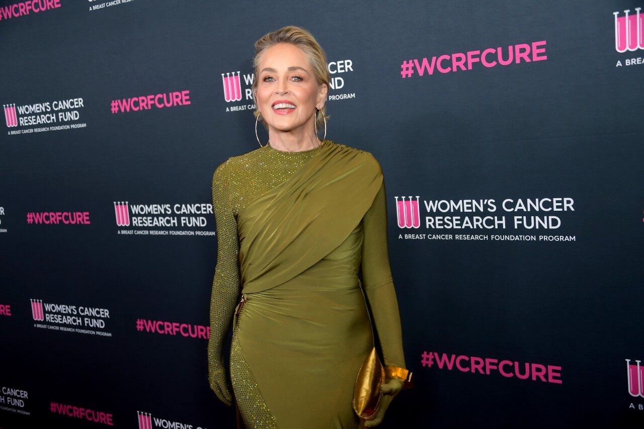 Sharon Stone attends a fundraiser for the Women's Cancer Research Fund.