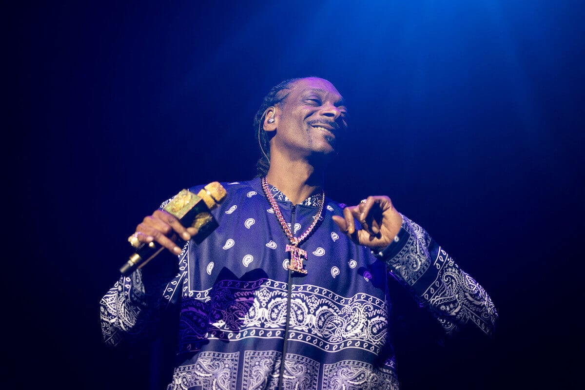 Snoop Dogg performs on stage