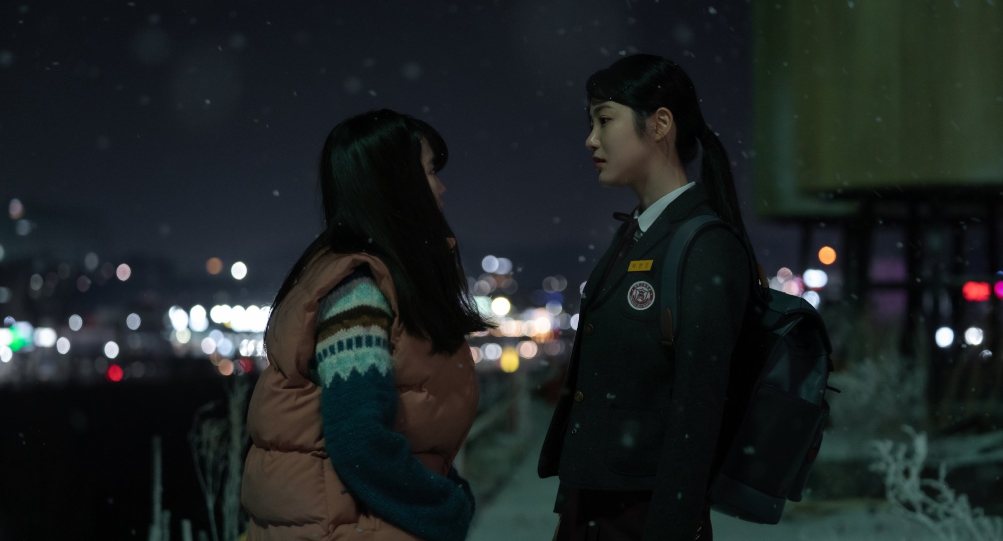 So-hee and Yeon-jin on the roof in 'The Glory' Part 2.