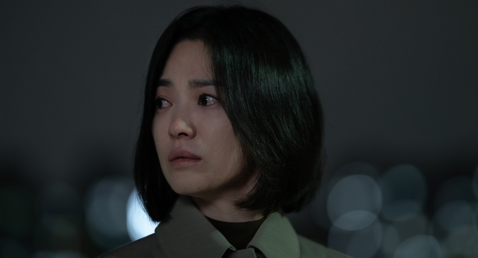 Song Hye-kyo as Dong-eun in 'The Glory' Part 2 Episode 16.
