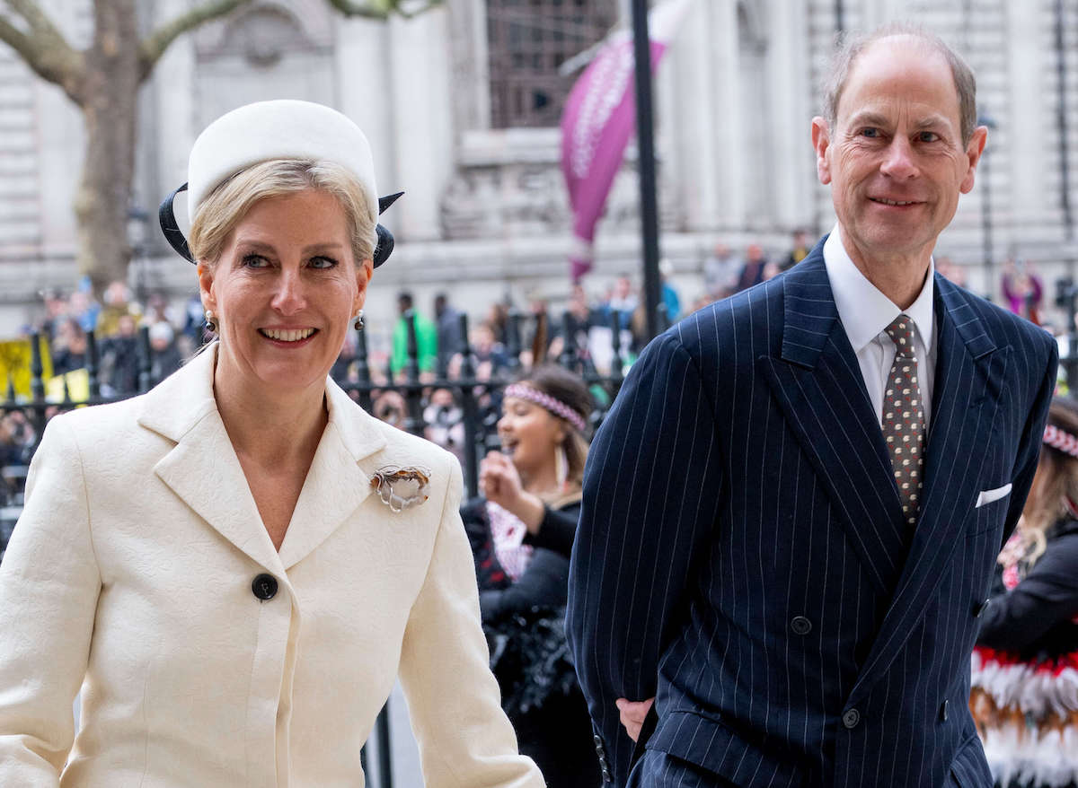 Sophie and Prince Edward, whom a body language expert called the royal family's 'oasis of calm,' look on