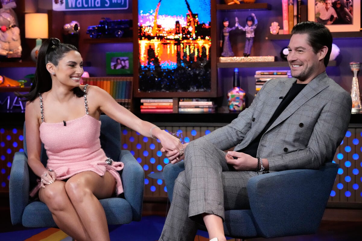 Summer House star Paige DeSorbo and her boyfriend, Southern Charm star Craig Conover look adorable during an appearance on WWHL
