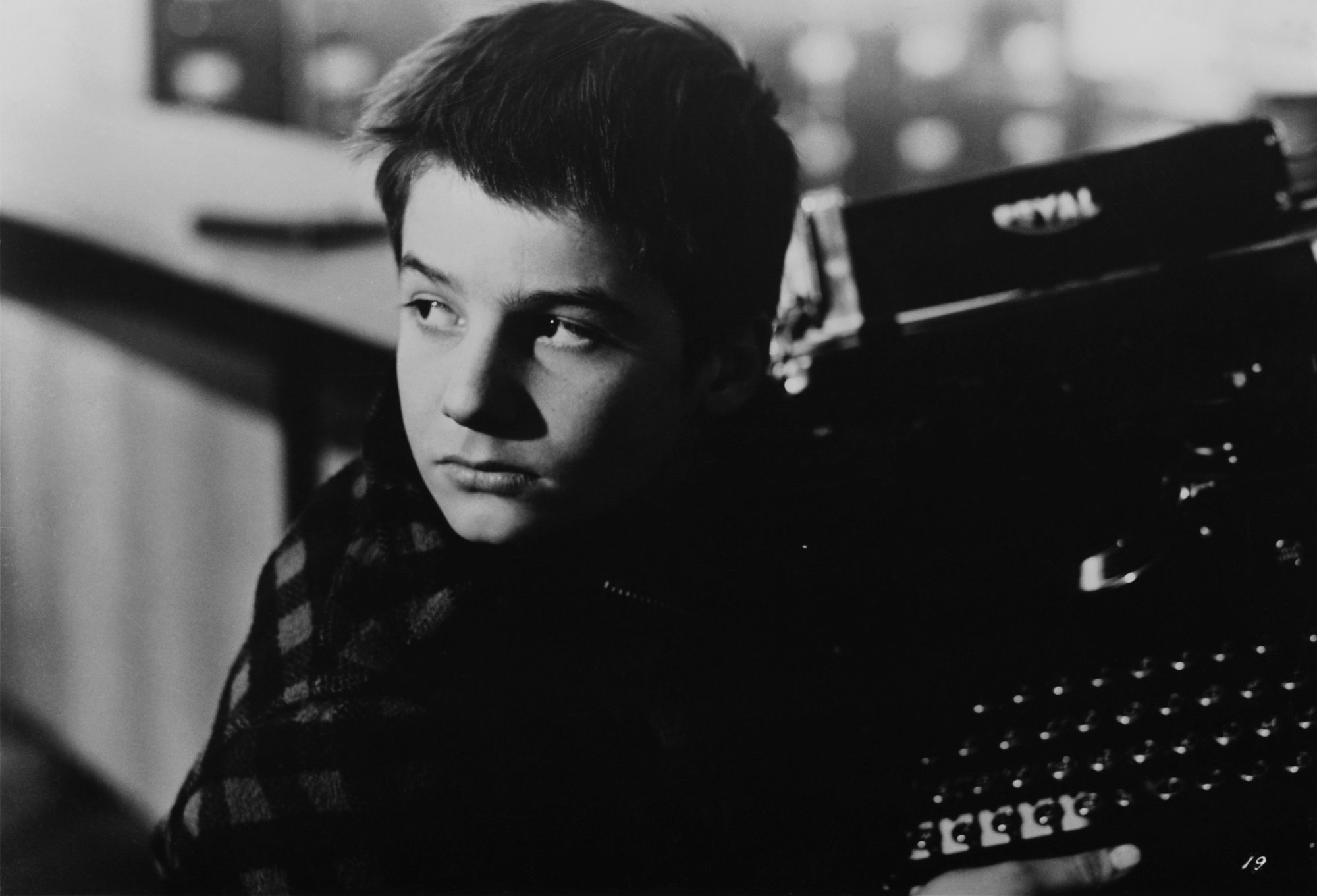 TCM movies 'The 400 Blows' Jean-Pierre Léaud as Antoine Doinel. He's returning a stolen typewriter in a black-and-white picture.