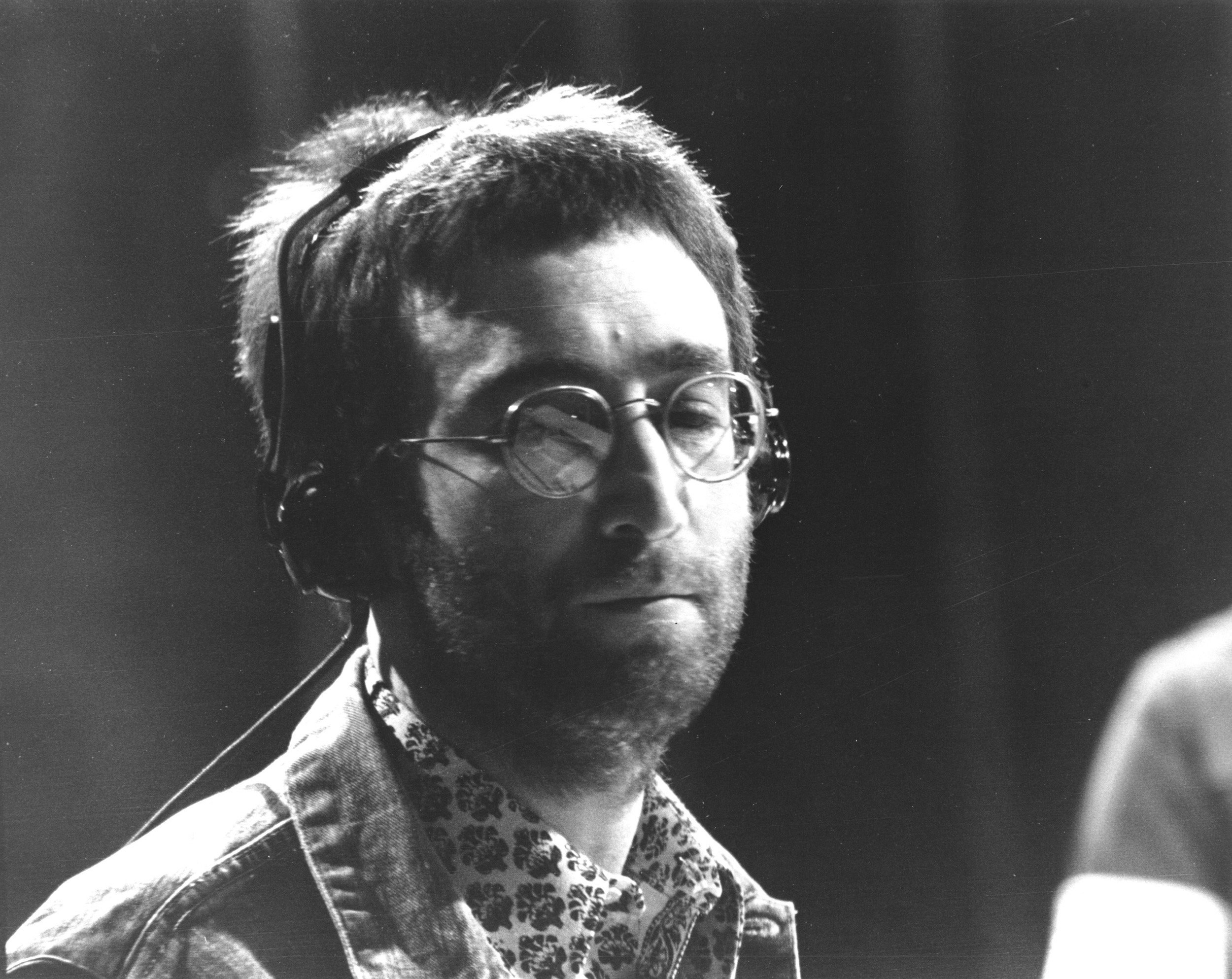 John Lennon of The Beatles on 'Top of the Pops'