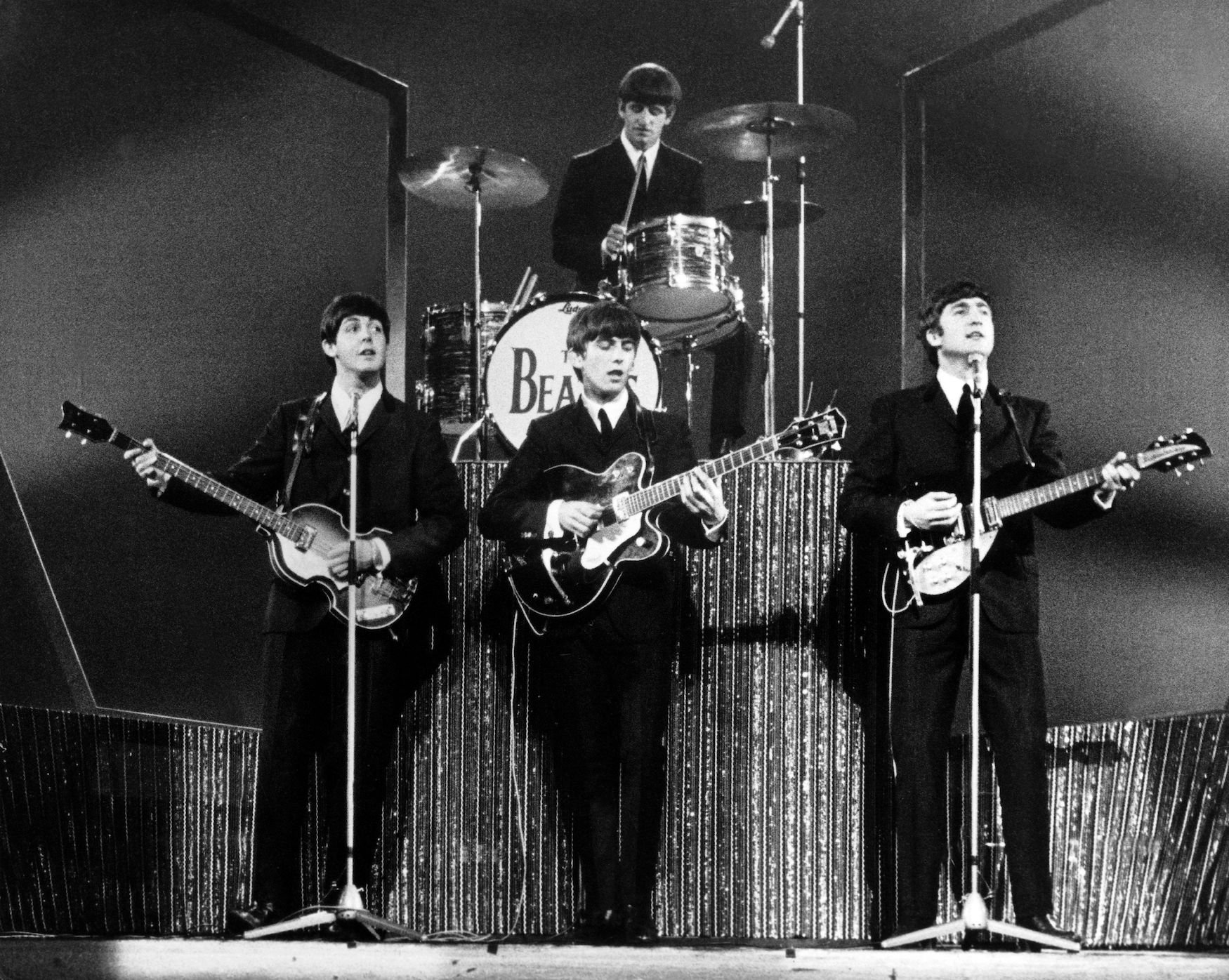 The Beatles perform at the London Palladium