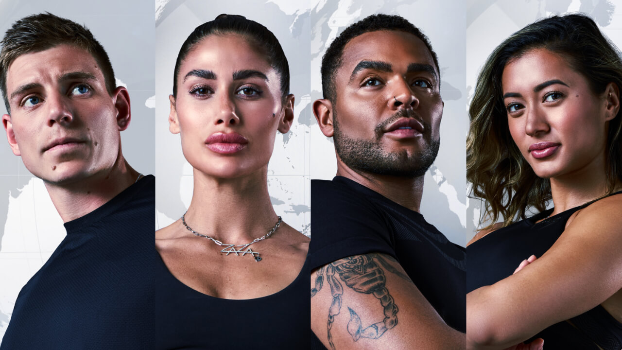 'The Challenge UK' finalists Tristan Phipps, Zara Zoffany, Nathan Henry, and Kaz Crossley