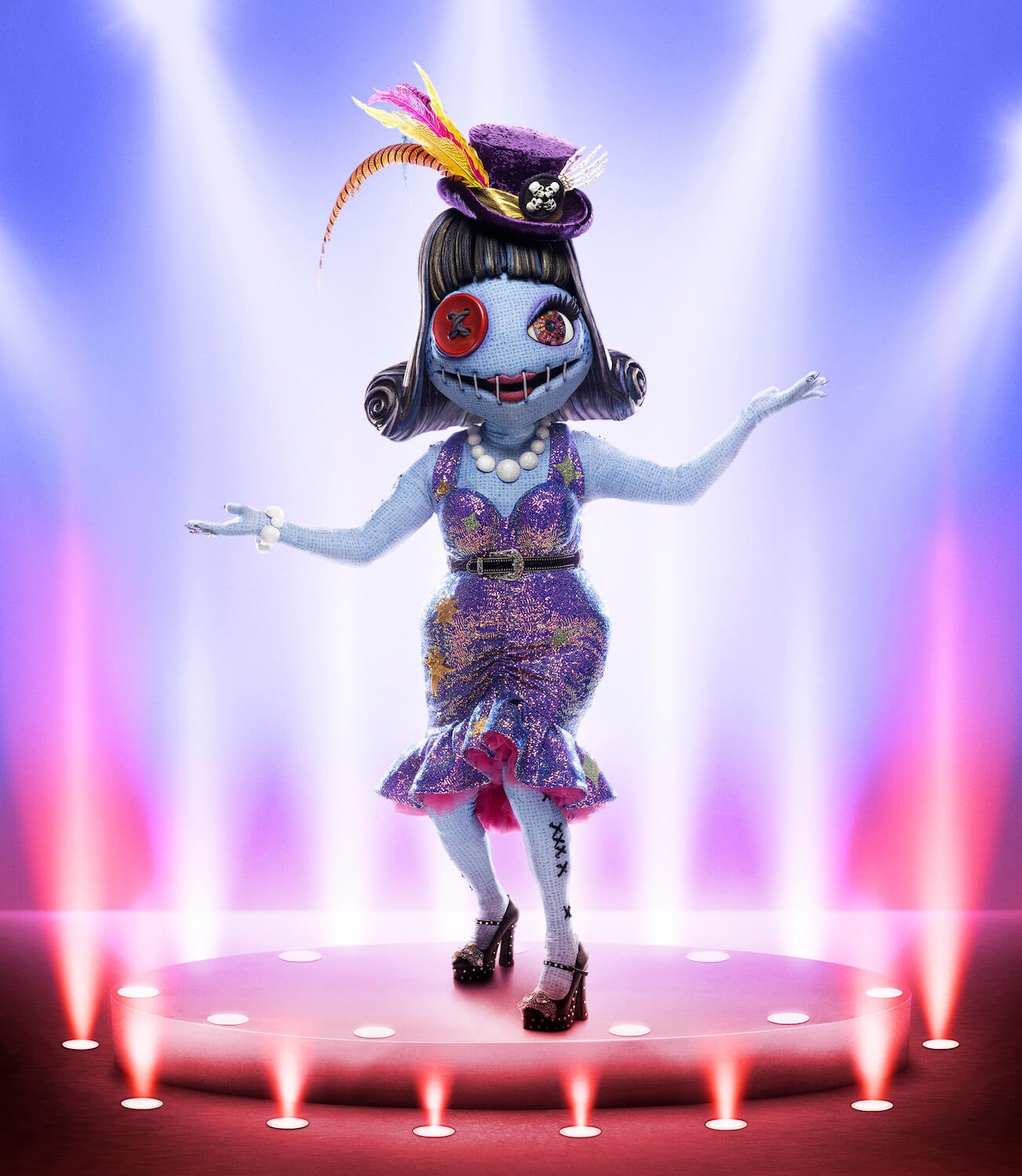 'The Masked Singer' Season 9 contestant Doll standing on stage