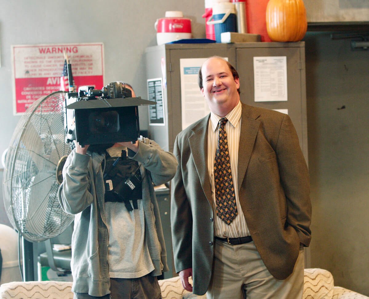 'The Office' cameraman Matt Sohn stands with Brian Baumgartner