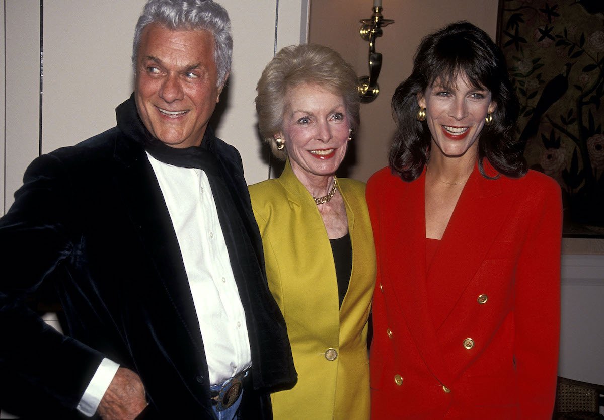 Oscar nominees Tony Curtis, Janet Leigh, and Jamie Lee Curtis