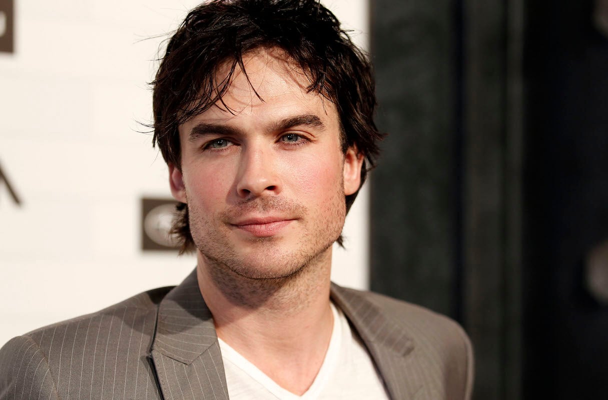 'The Vampire Diaries' Damon actor Ian Somerhalder smiles on the red carpet