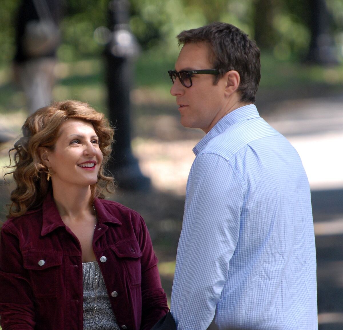 Nia Vardalos and John Corbett film 'I Hate Valentine's Day' together in 2008