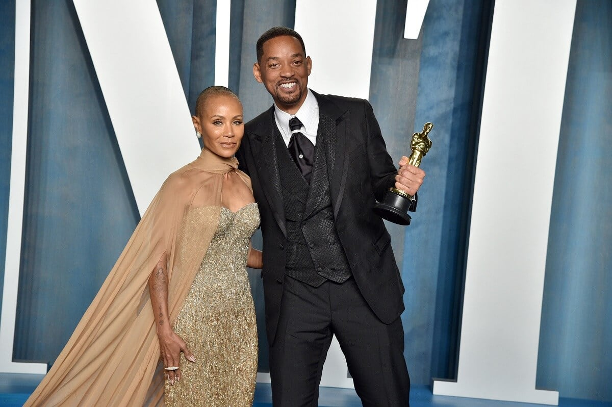 Jada Pinkett Smith and Will Smith at the Vanity Fair Oscar Party.