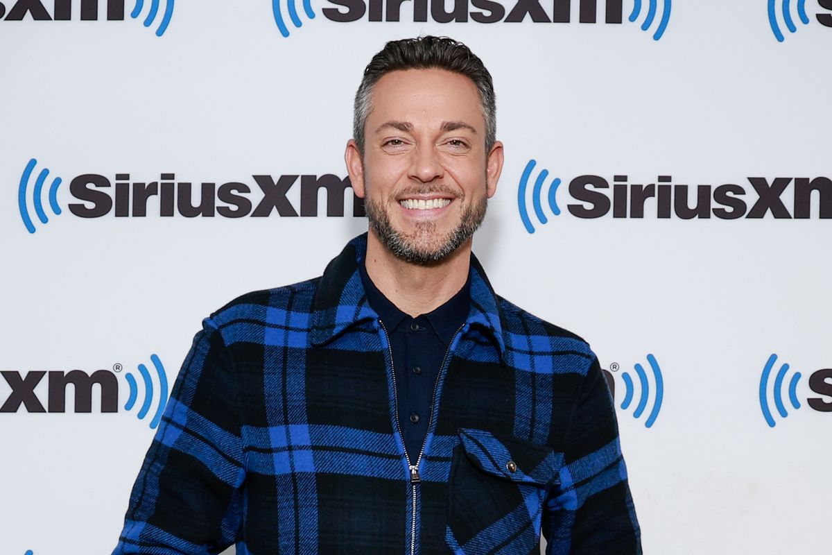 Zachary Levi poses for a photo at SiriusXM Studios