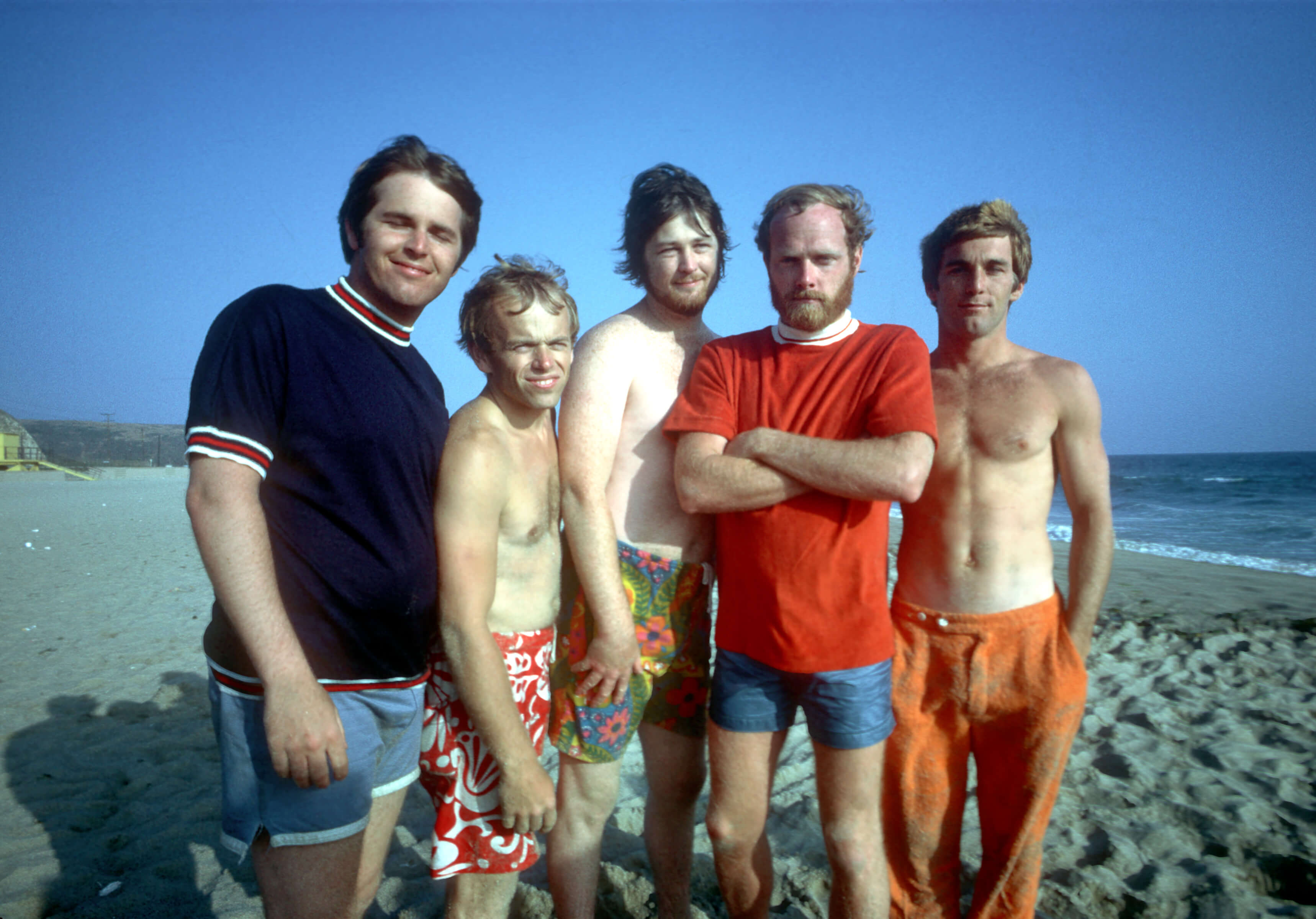 The Beach Boys on a beach