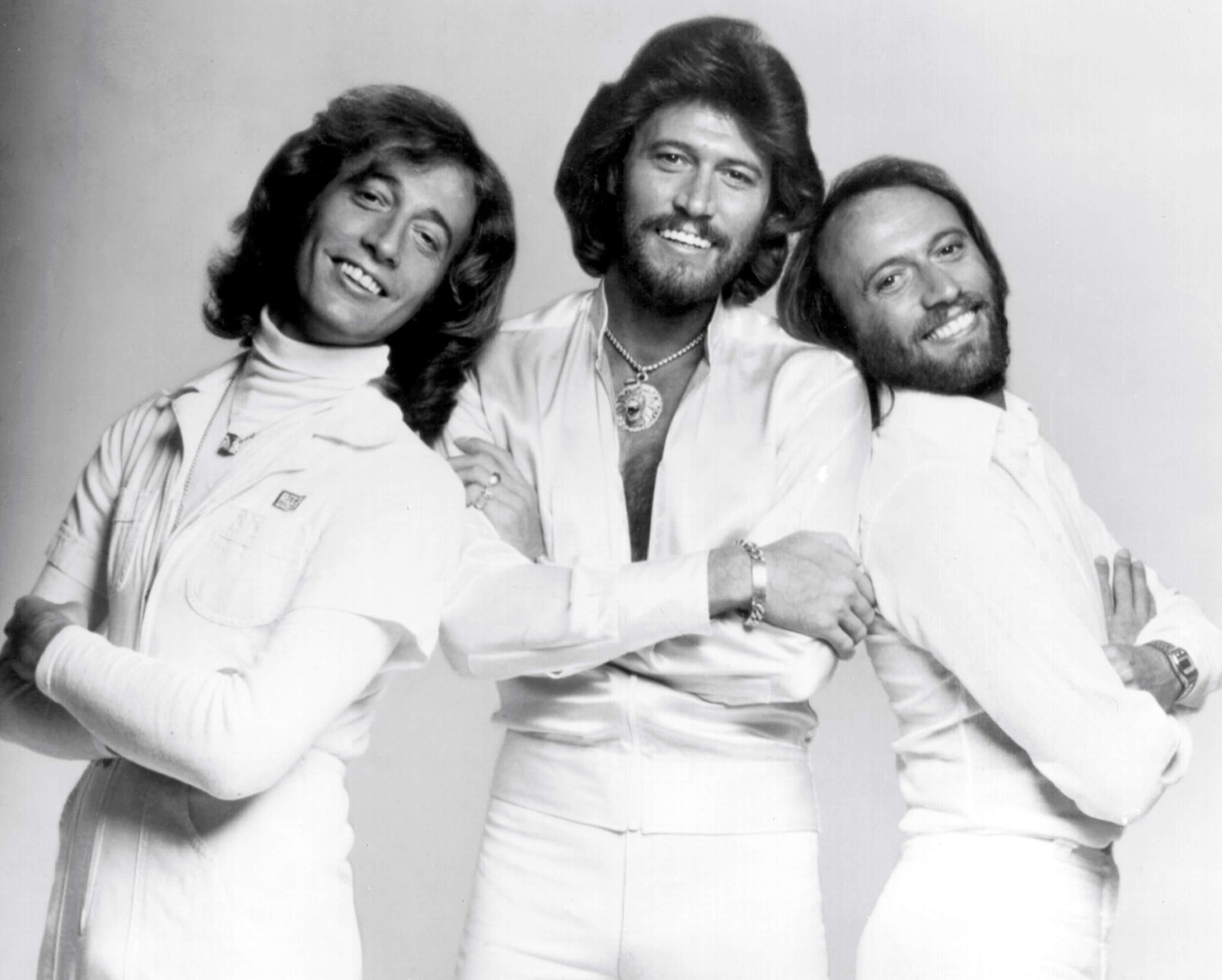 The Bee Gees in black-and-white