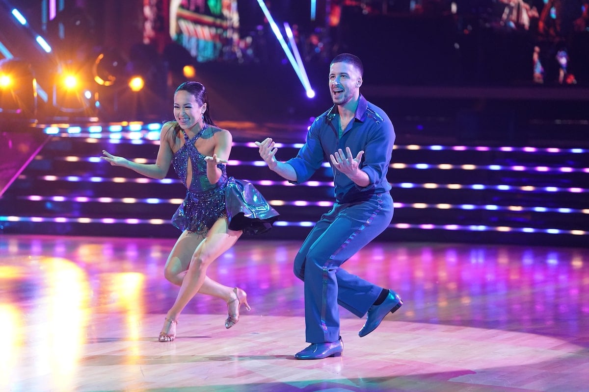 Koko Iwasaki and Vinny Guadagnino perform on 'Dancing with the Stars' in season 6 episode 8 of 'Jersey Shore: Family Vacation'