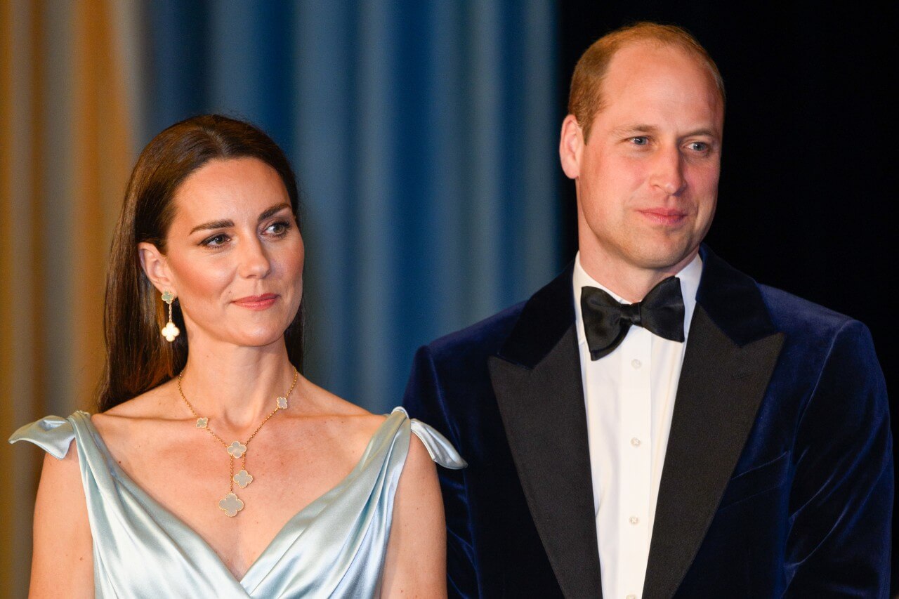 Kate Middleton, Princess of Wales and Prince William, Prince of Wales, attend an event. 