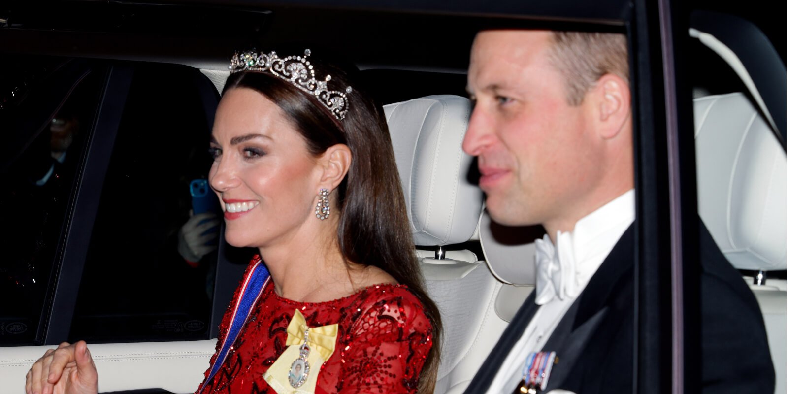 Kate Middleton and Prince William attend the annual Reception for Members of the Diplomatic Corps at Buckingham Palace on December 6, 2022 in London, England.
