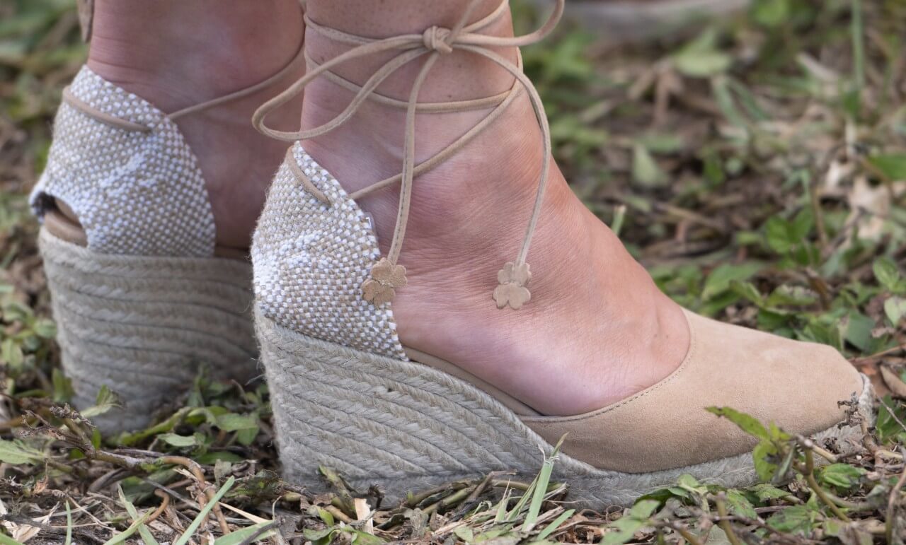 Kate Middleton's light brown espadrilles