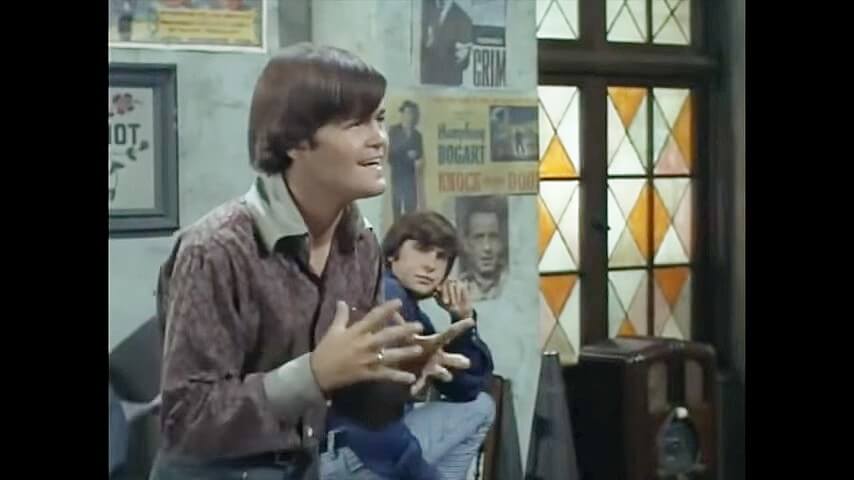 Micky Dolenz breaks the fourth wall in 'The Monkees' episode 'Dance Monkee Dance.'